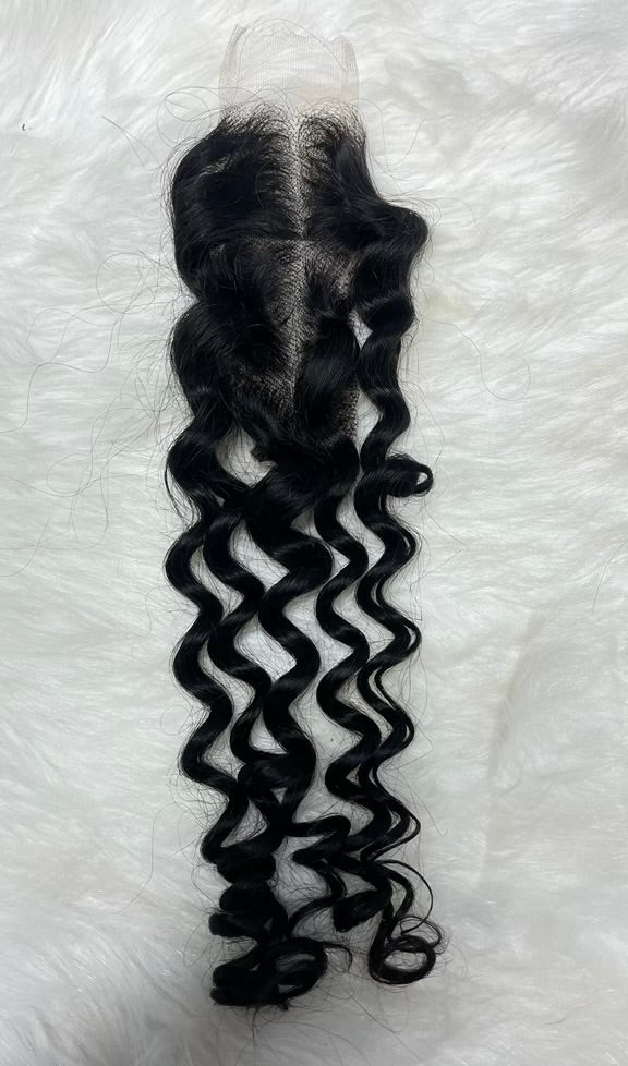 Raw Cambodian 2x6 HD Curly Closures